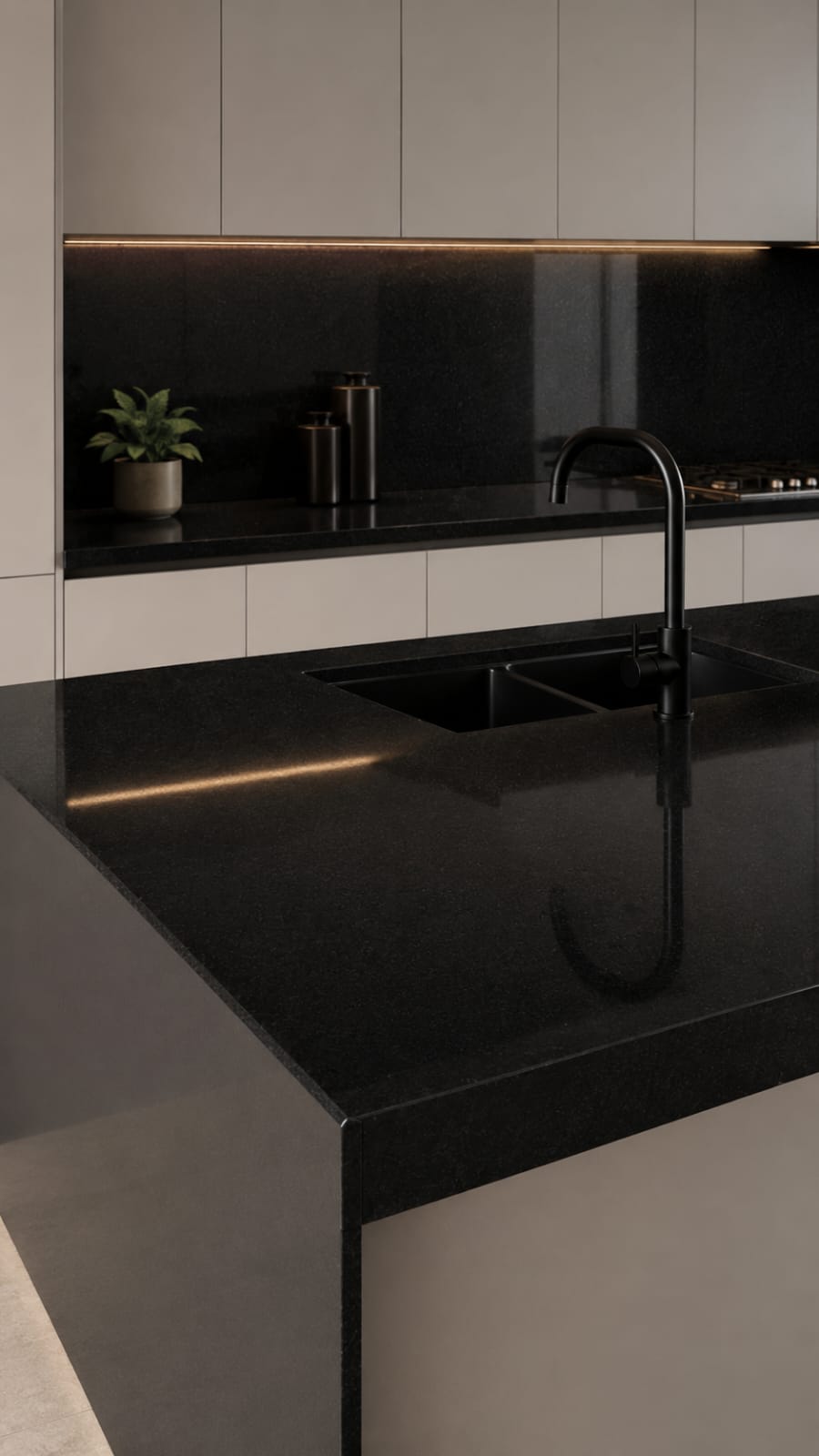Telephonic Black Granite