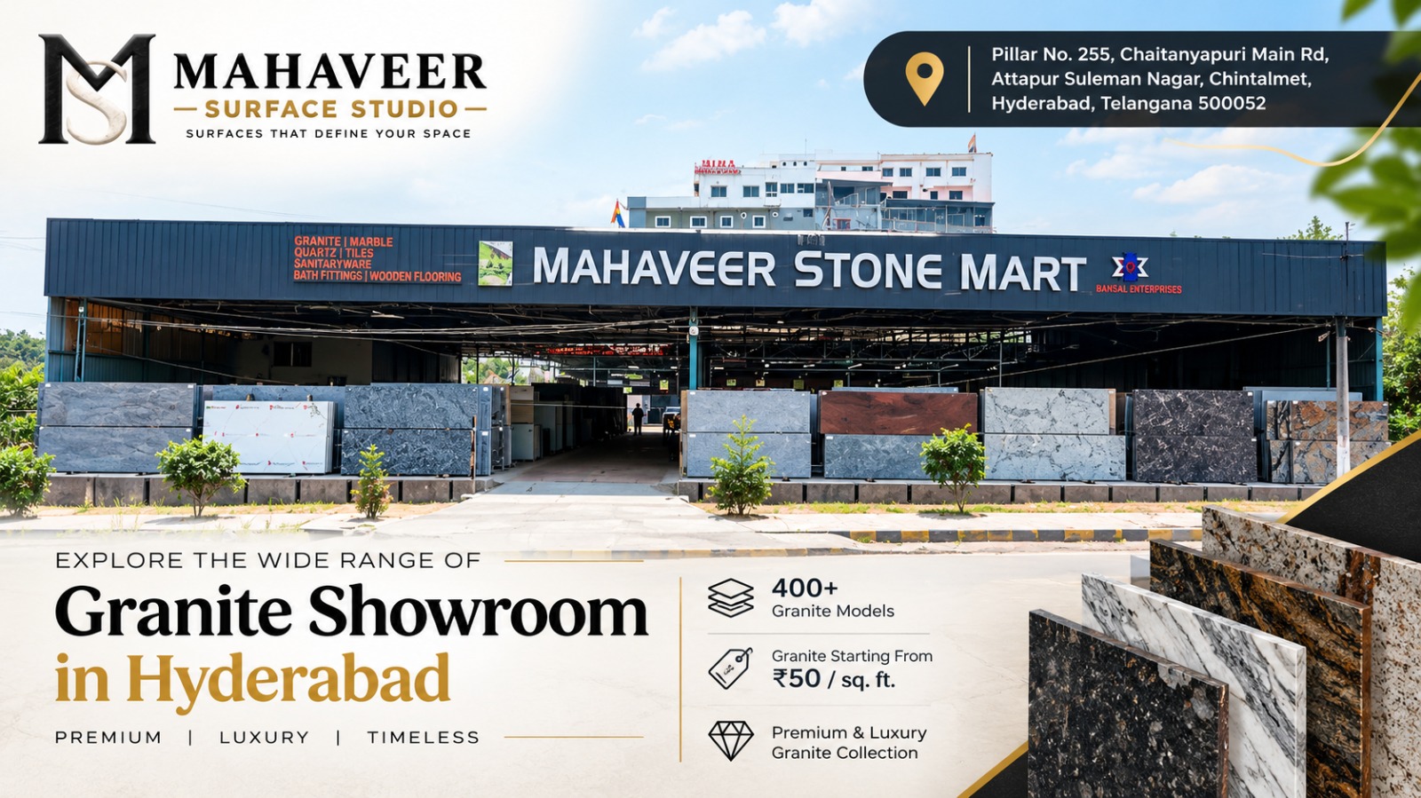 Granite Showroom in Hyderabad